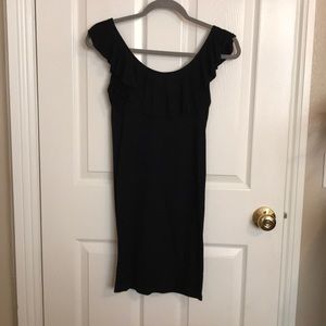 BILLABONG BLACK RUFFLE DRESS
